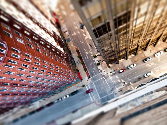 New-York, Building, Street, Tilt-Shift