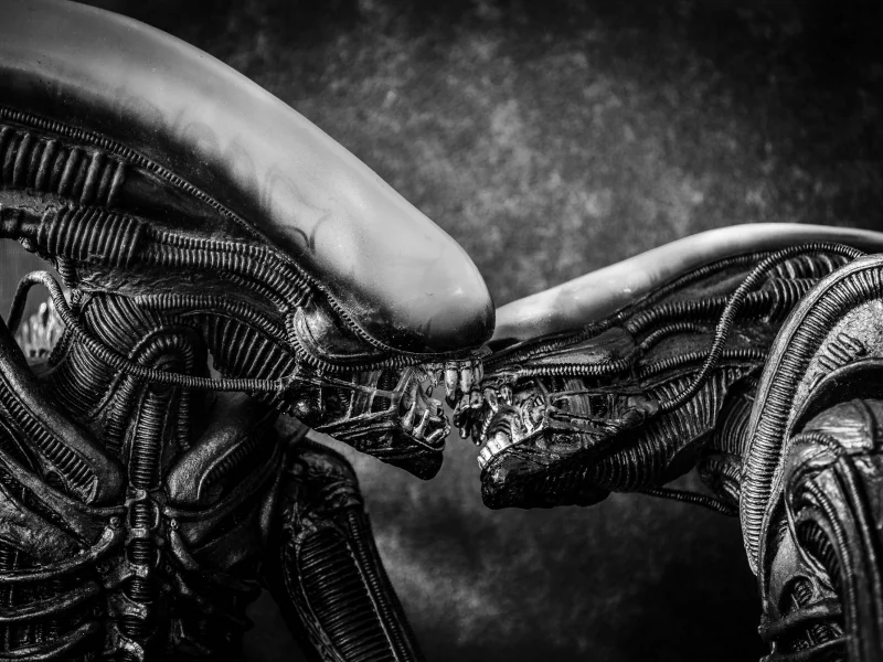 чужие, aliens, любовь, поцелуй, монстры, фон