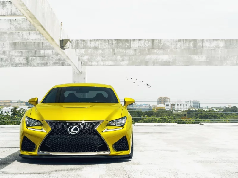 lexus, желтый