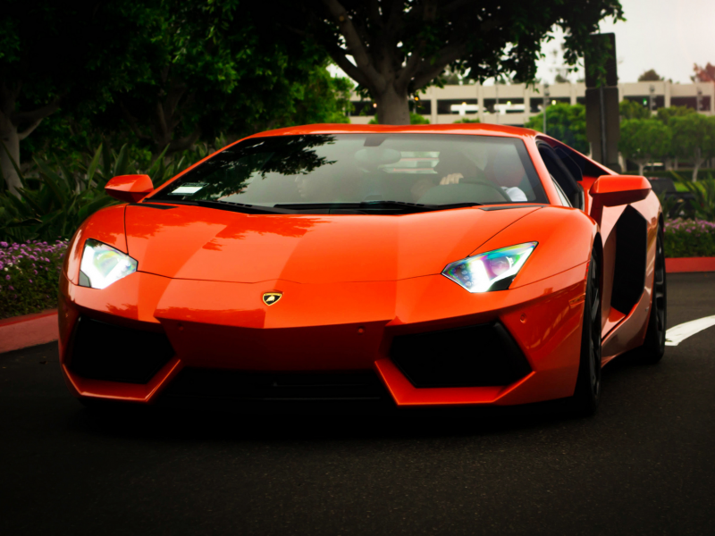 авентадор, lamborghini, orange, aventador, ламборгини, lp700-4