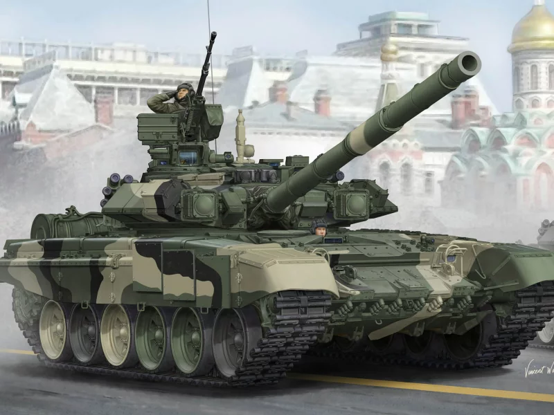 танк, 125-мм, арт, российский, калибр, т-90а, обт