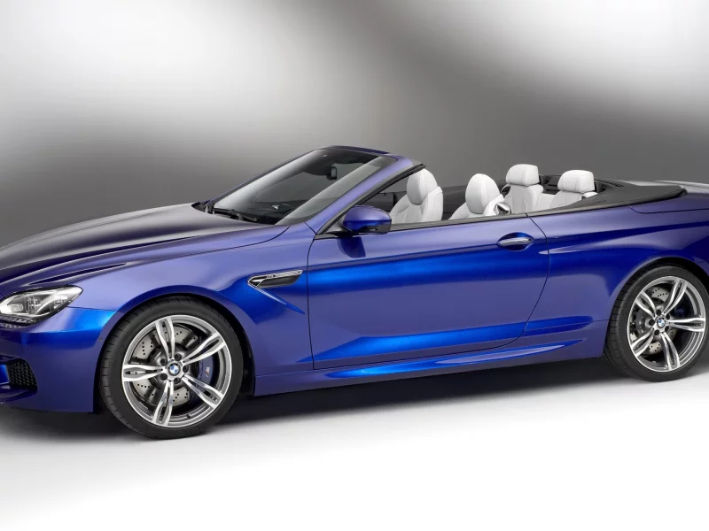 Bmw, M6, Convertible, Blue