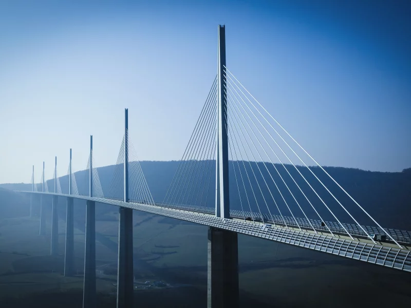 New, Bridge, In, France, 2015, TGV