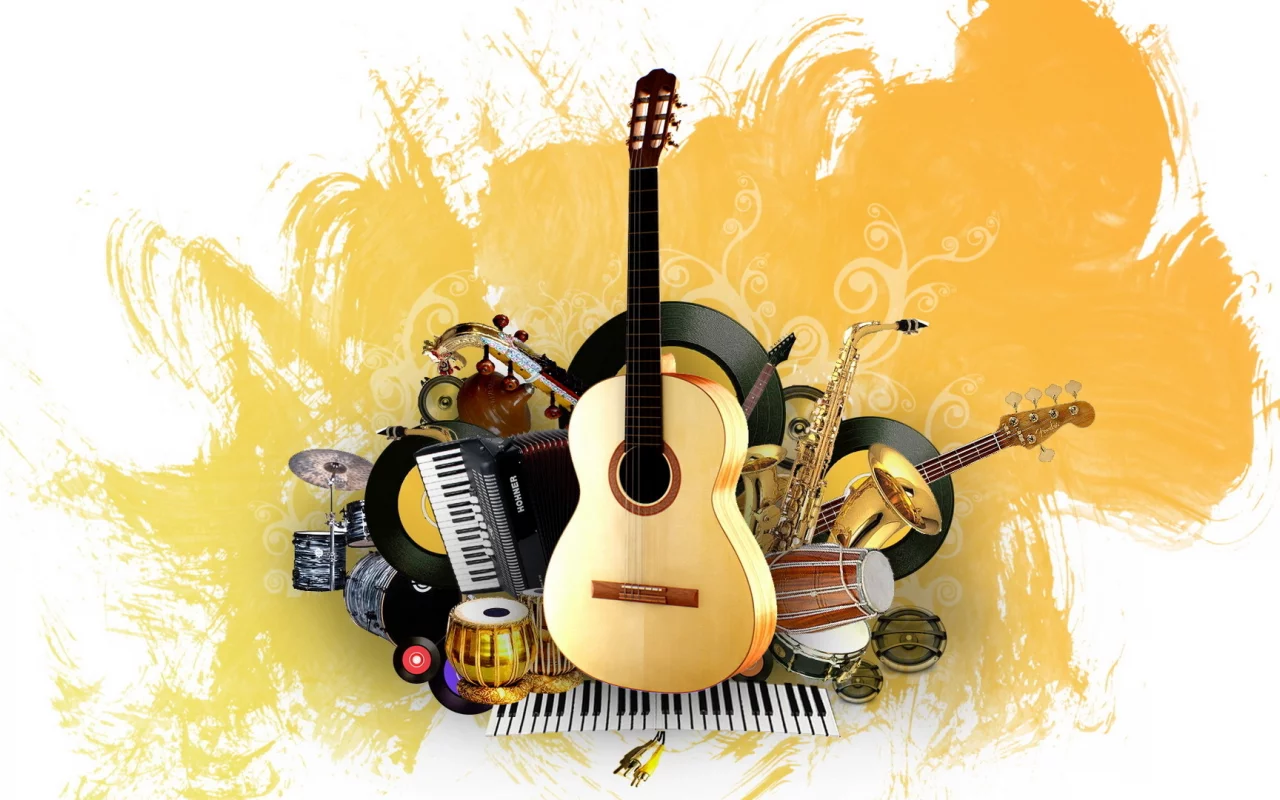 music, instrument, creative, painting