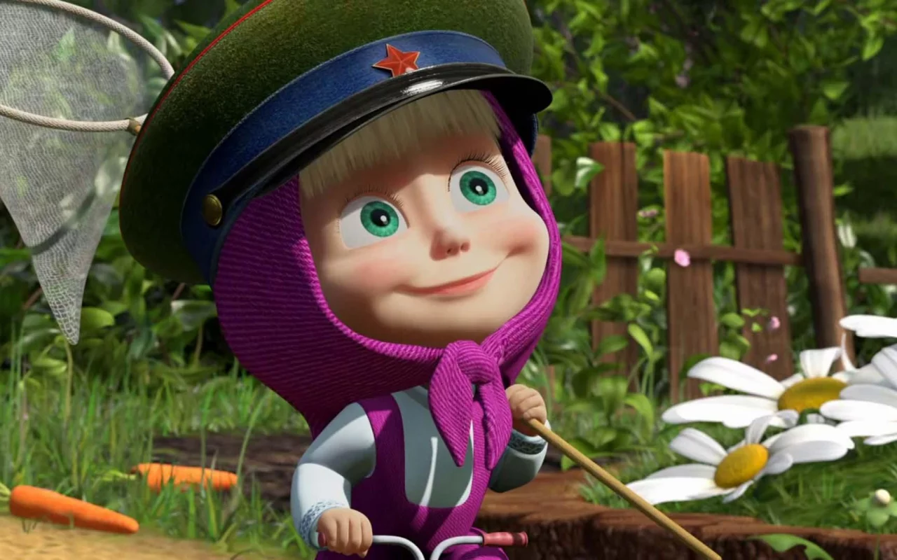 дет., обои, мульт, Маша и М...