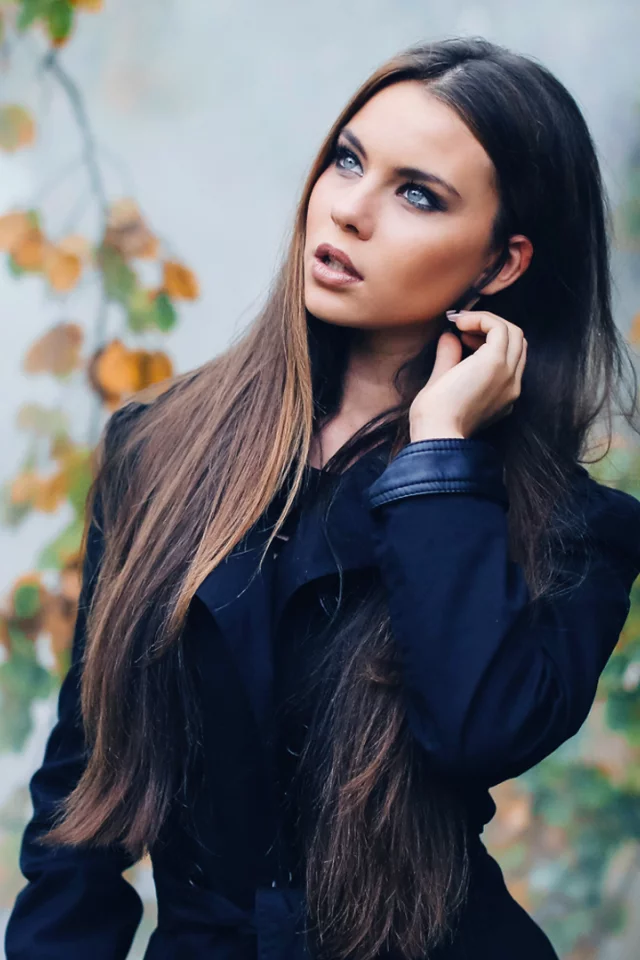девушка, волосы, фон