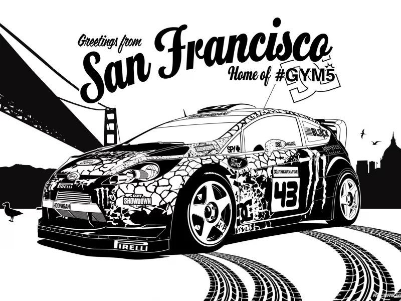 san francisco, rally, wrc, ken block, ford, rs, fiesta, кен блок, gymkhana5, ралли