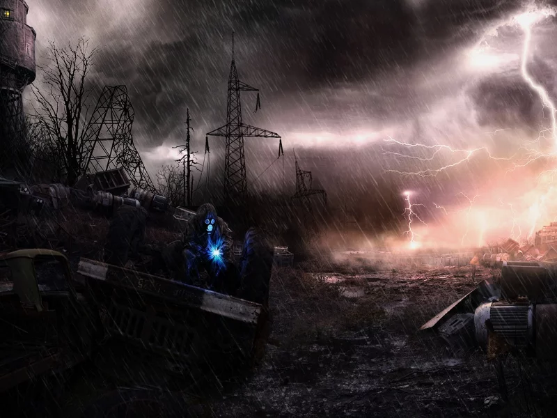 Сталкер, Зона, Чернобыль, S.T.A.L.K.E.R., дождь