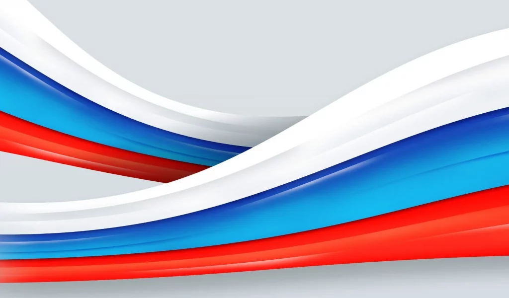 флаг, лента, фон, россия