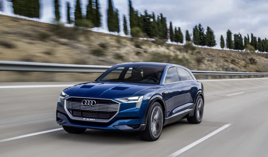 синий, 2015, audi, e-tron, quattro, suv, ауди, концепт