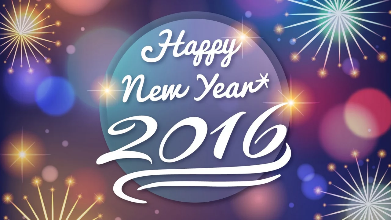 с новым годом, happy new year 2016, обои для рабочего стола