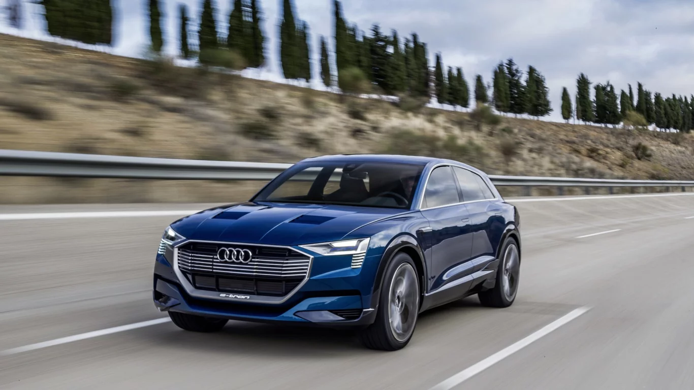 синий, 2015, audi, e-tron, quattro, suv, ауди, концепт