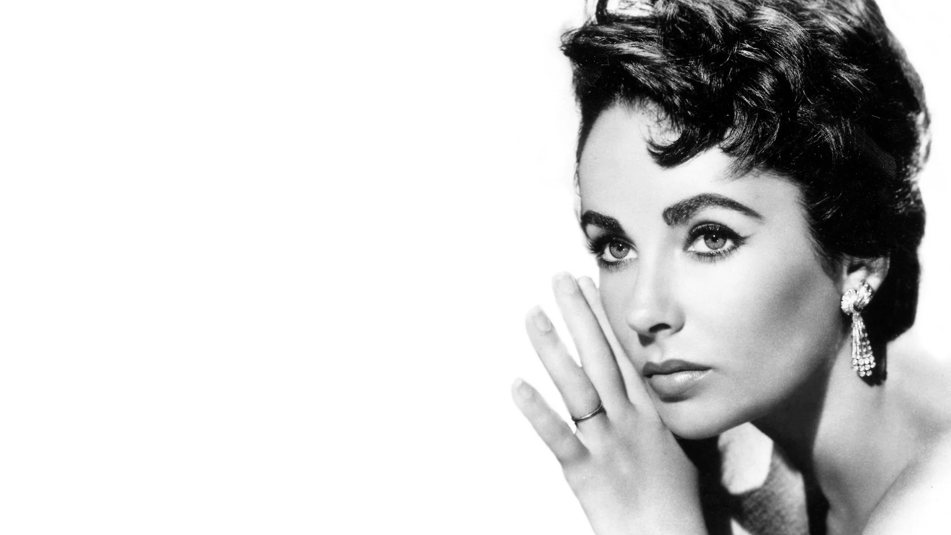 элизабет тейлор, брюнетка, elizabeth taylor, серьги, актриса