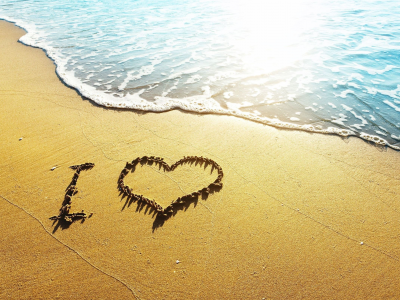 пляж, сердце, настроения, любовь, песок, сердечко, i love