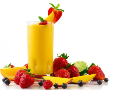 Drinks, Juice, Strawberry, orange, peach, сок, клубника, апельсин, персик