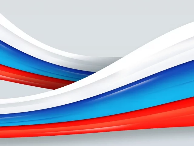 флаг, лента, фон, россия