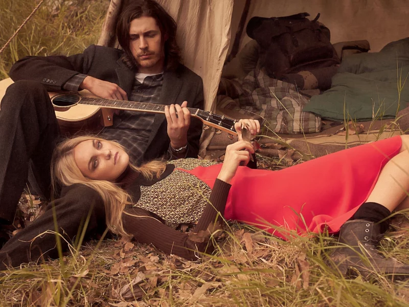 Hozier, Caroline Trentini, музыкант, модель, гитара, настроение