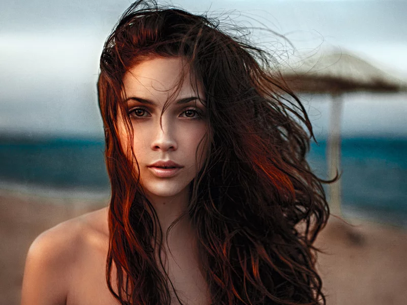 girl, readhed, pretty, eye, face