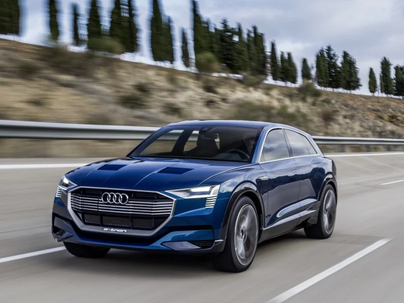 синий, 2015, audi, e-tron, quattro, suv, ауди, концепт