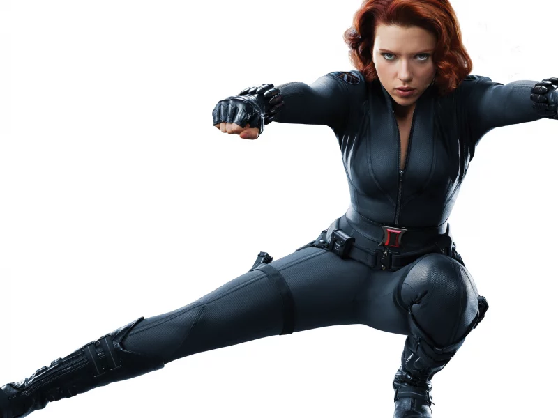 скарлетт йоханссон, Scarlett johansson, the avengers, рыжая, красотка, грудь, сапоги, перчатки, боец