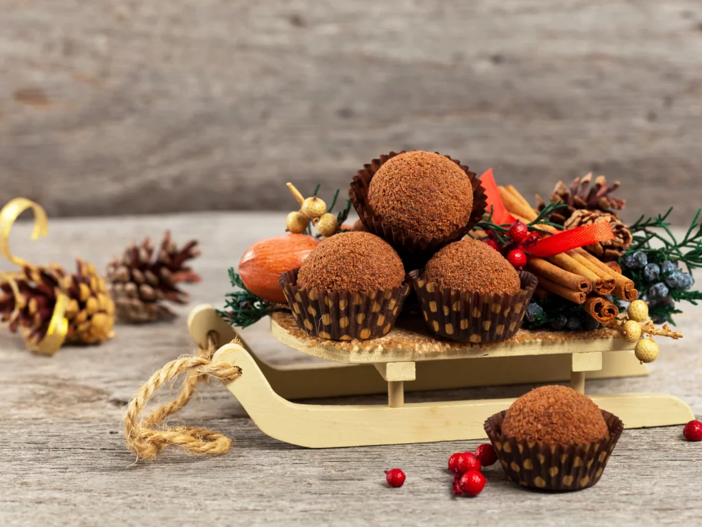 Christmas, Sweets, Cake, новогодняя, выпечка, пирожные, корица