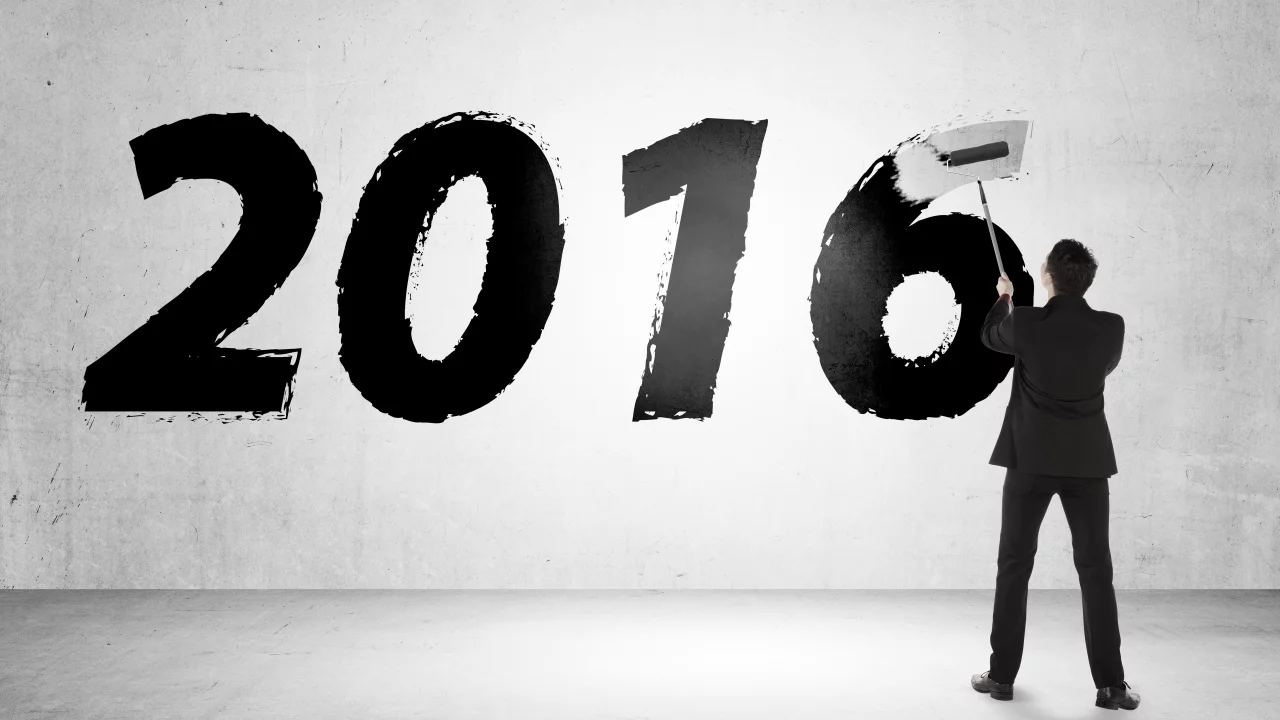 2016, человек, цифры, праздничные, новогодние обои