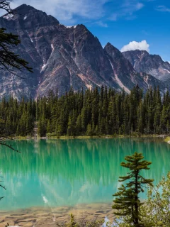 jasper national park, озеро кавелл, canada, cavell lake, alberta, rocky mountains