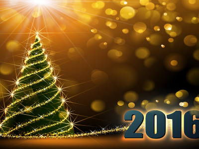 елка, новогодние обои, 2016, подарки, праздник