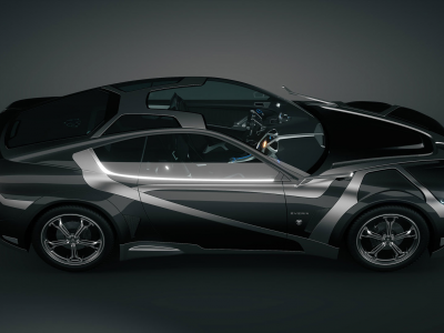 tronatic, 3d car, concept car, carbon, sunroof, everia, car