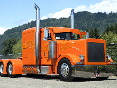 Тягач, грузовик, сидельный, peterbilt 379.