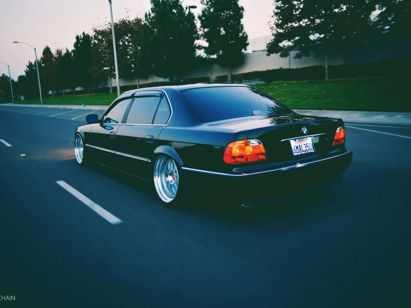дорога, stance, bmw e38, тюнинг, 750il, бмв, классика