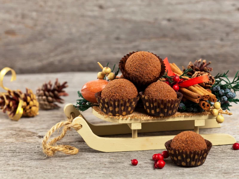 Christmas, Sweets, Cake, новогодняя, выпечка, пирожные, корица