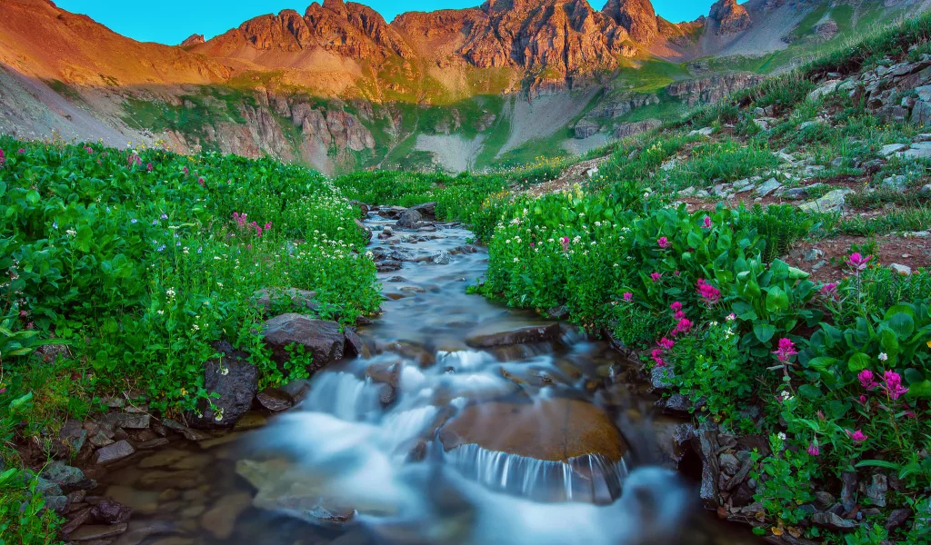 san juan mountains, природа, горы, сша, silverton colorado, утро, лето
