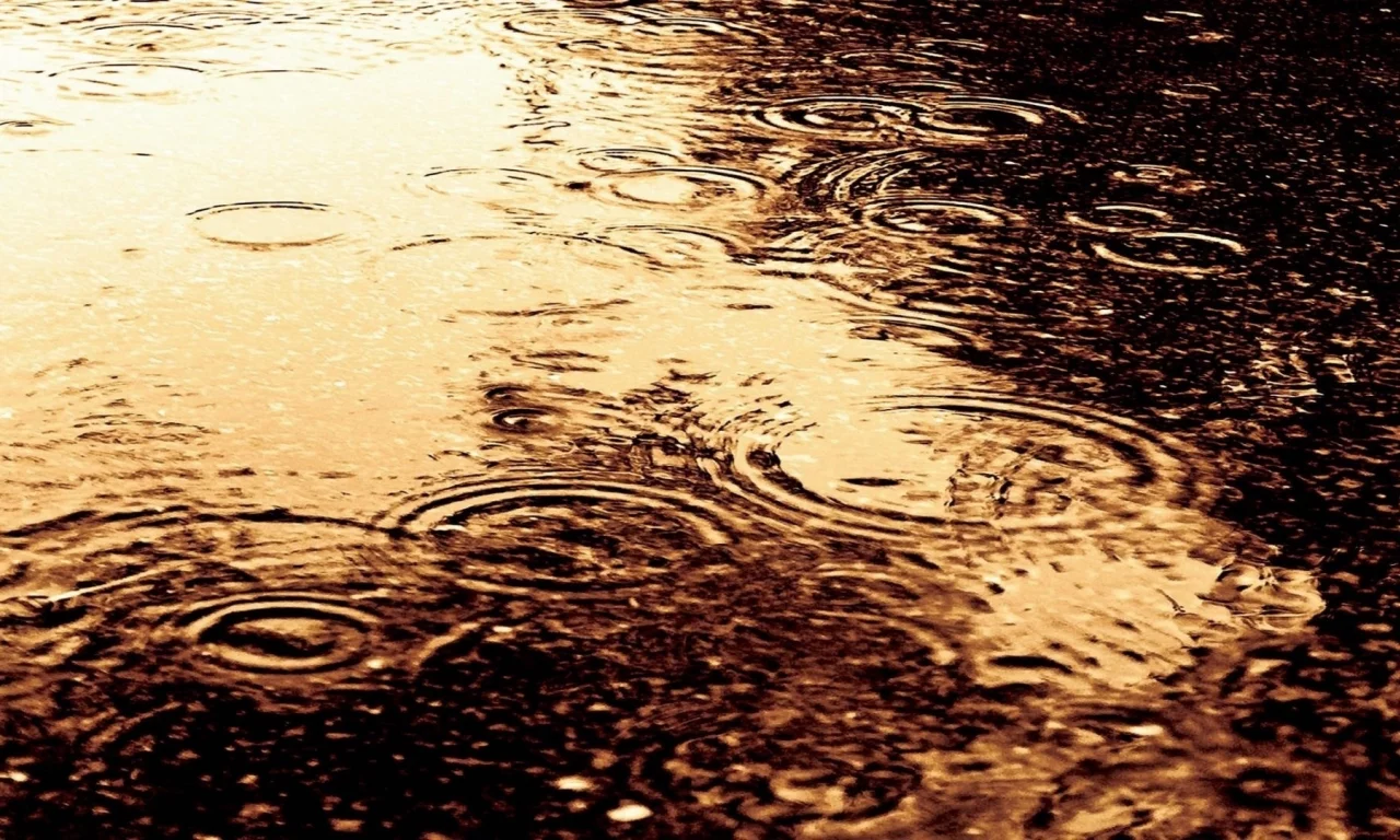 вода, капли, река, красиво