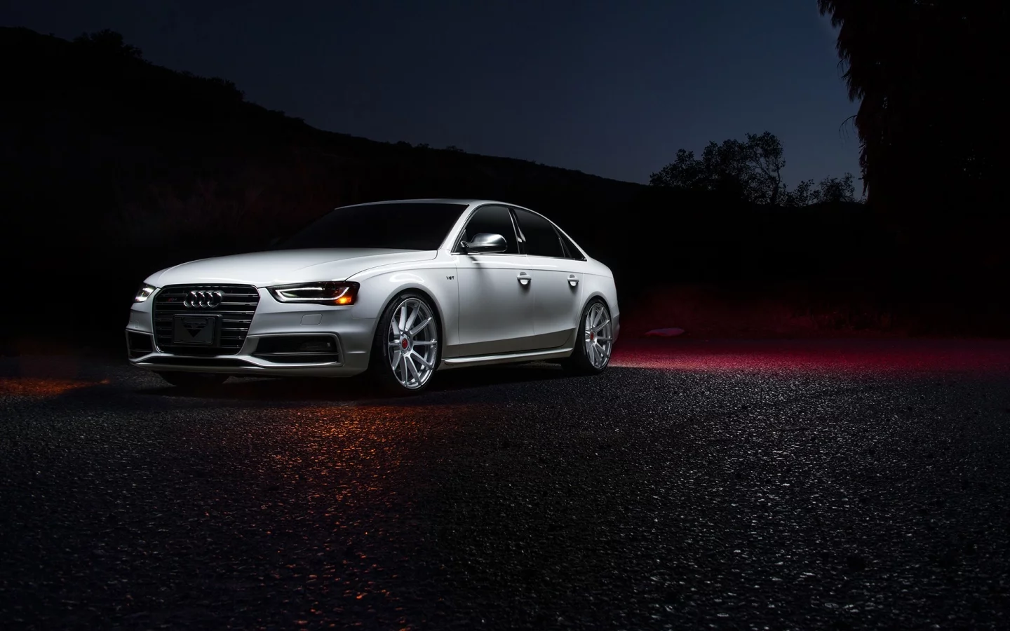 audi, белый, темный фон
