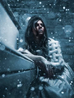 снег, winter queen, холод, девушка