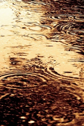 вода, капли, река, красиво
