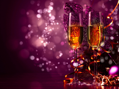 champaine, celebrate, christmas, decorations