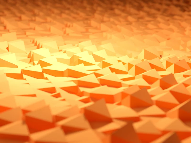 оранжевый, геометрия, 3d, макро, песок, свет, рендеринг