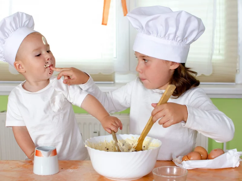 eggs, baby, spoon, kitchen, boy, cup, children, cook, cream, table, girl, ребёнок