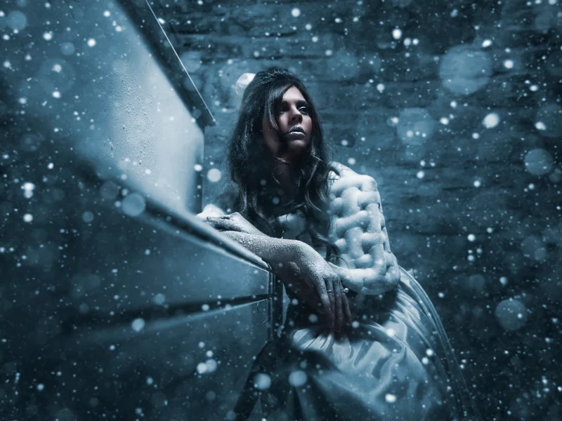 снег, winter queen, холод, девушка