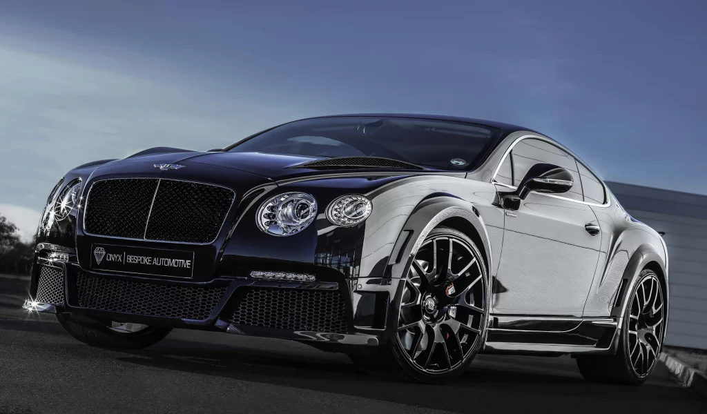 gt, onyx, continental, bentley, tuning, black, front