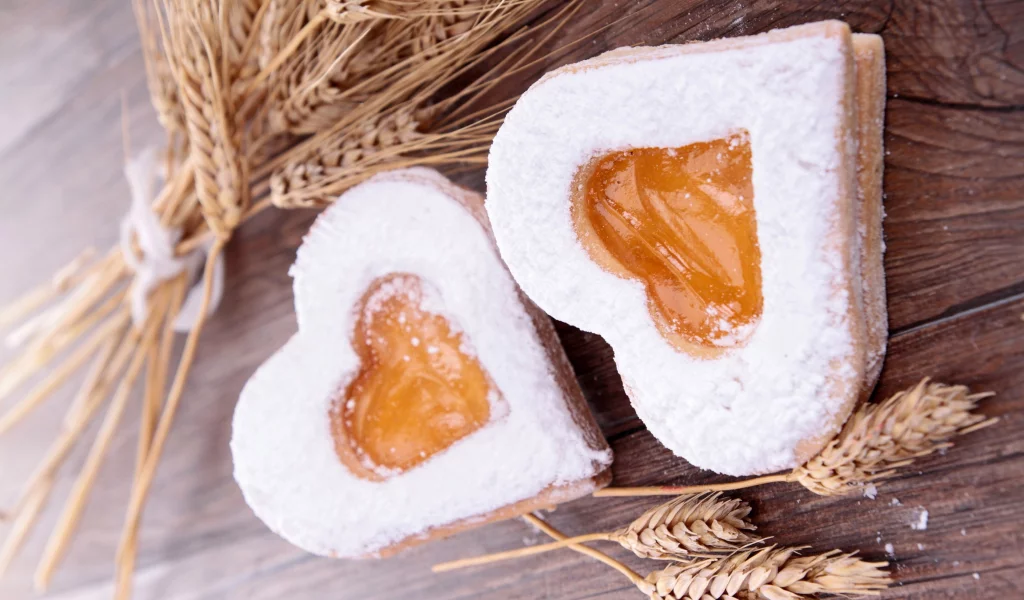 aking, biscuit, heart, выпечка, печенье, сердце, пшеница