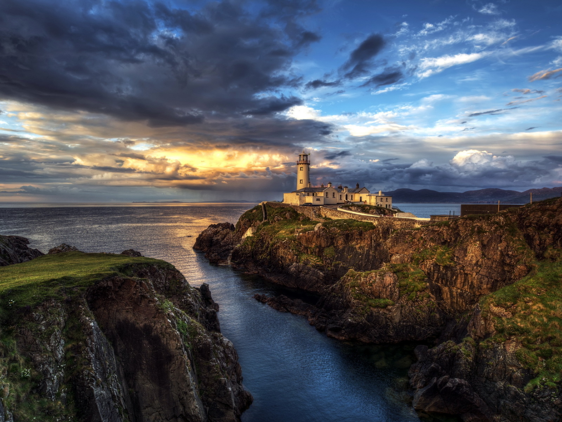 ocean, lighthouse, seascape, fanad head ireland