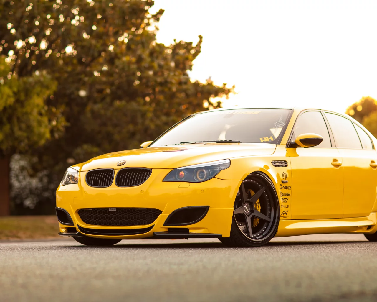 тюнинг, автообои, car, бмв, bmw m5, e60, hq wallpaper