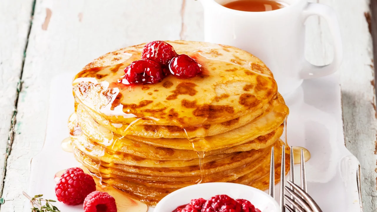 ancake, aspberry, jam, tea, блины, блинчики, варенье, малина, чай
