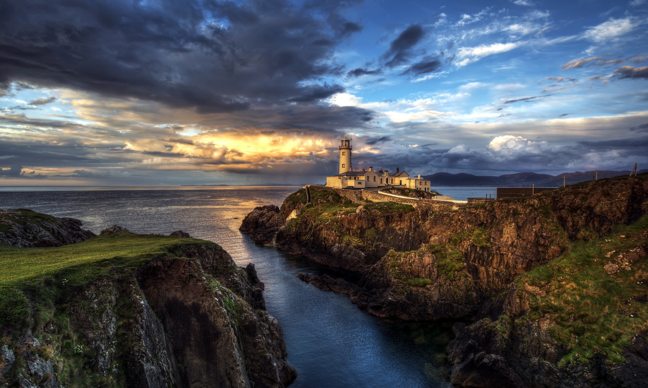 ocean, lighthouse, seascape, fanad head ireland