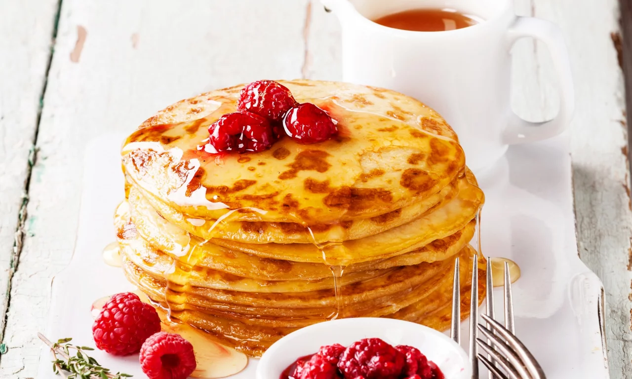 ancake, aspberry, jam, tea, блины, блинчики, варенье, малина, чай