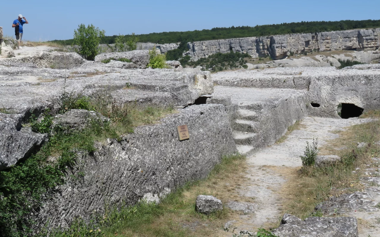 крым, горы, чуфут кале, строения, древность, тп