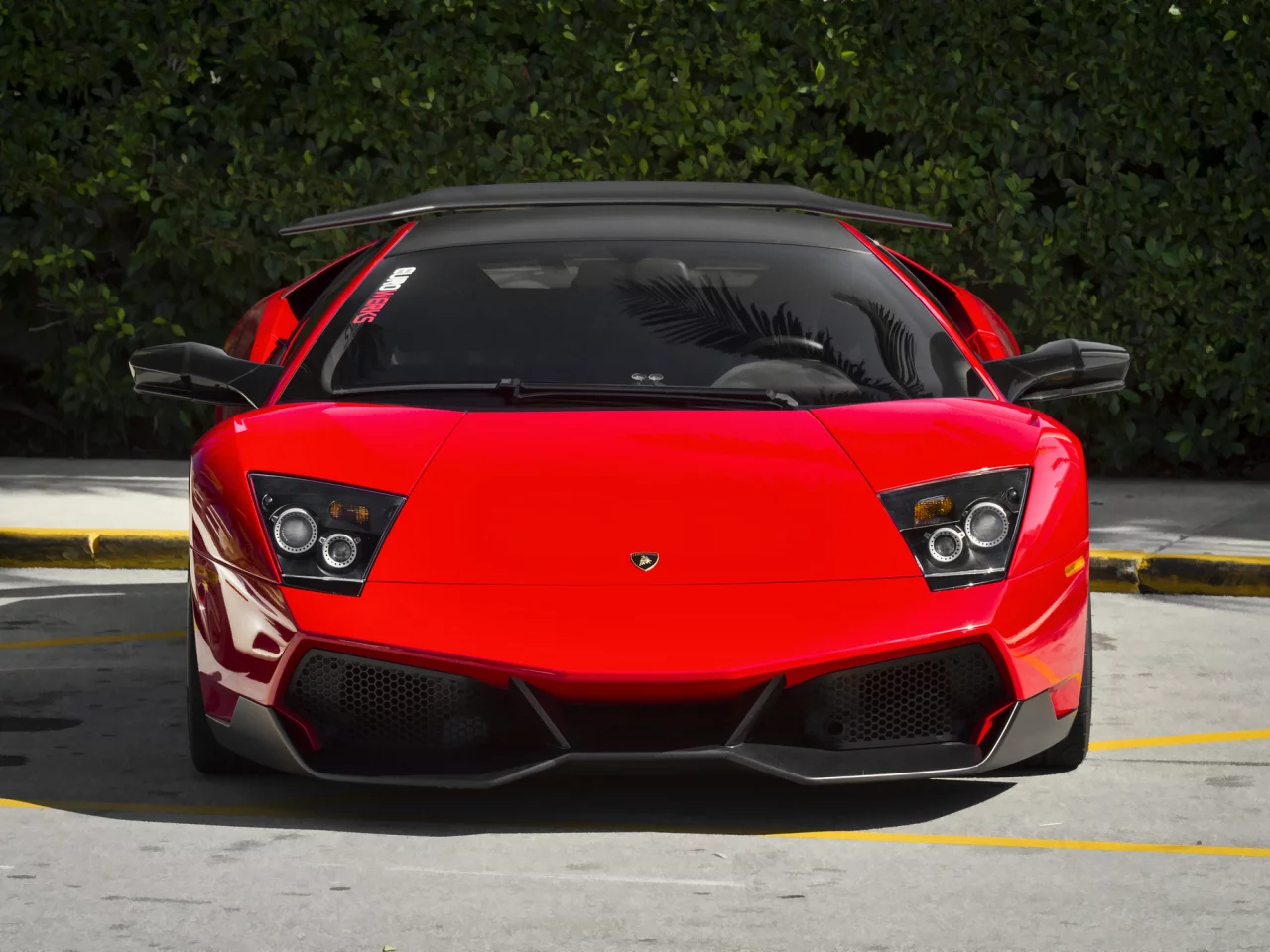red, lamborghini, lp670 sv, murcielago, supercar